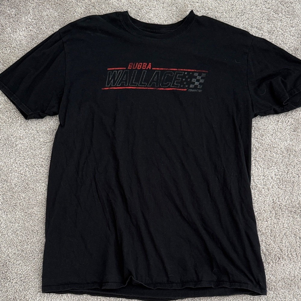 Bubba Wallace 23XI Racing Nascar Black and Red Short Sleeve Tee